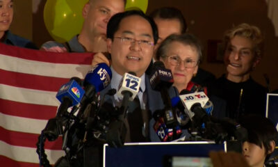 Andy Kim celebrates New Jersey Senate race win