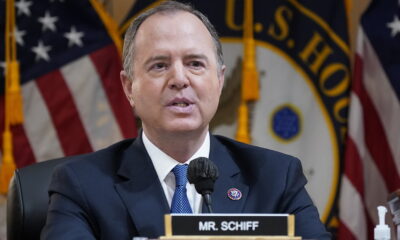Senator-elect Schiff vows to protect democracy without naming Trump