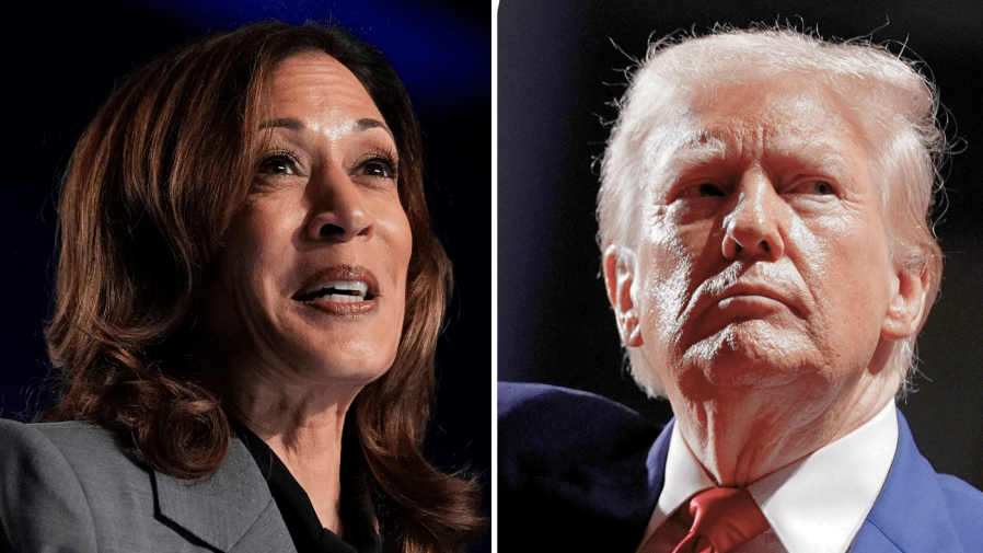 Harris, Trump separated by just 1 point in national survey