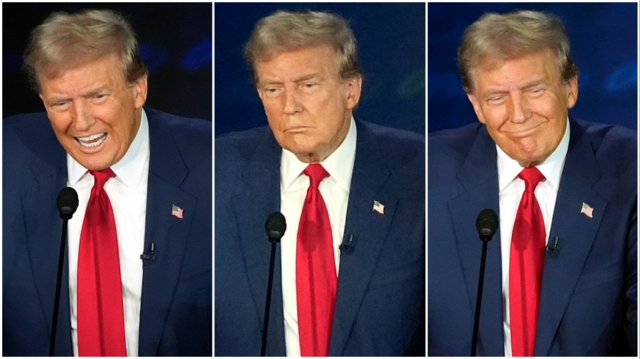 Trump peddles conspiracy theories, debunked claims throughout debate