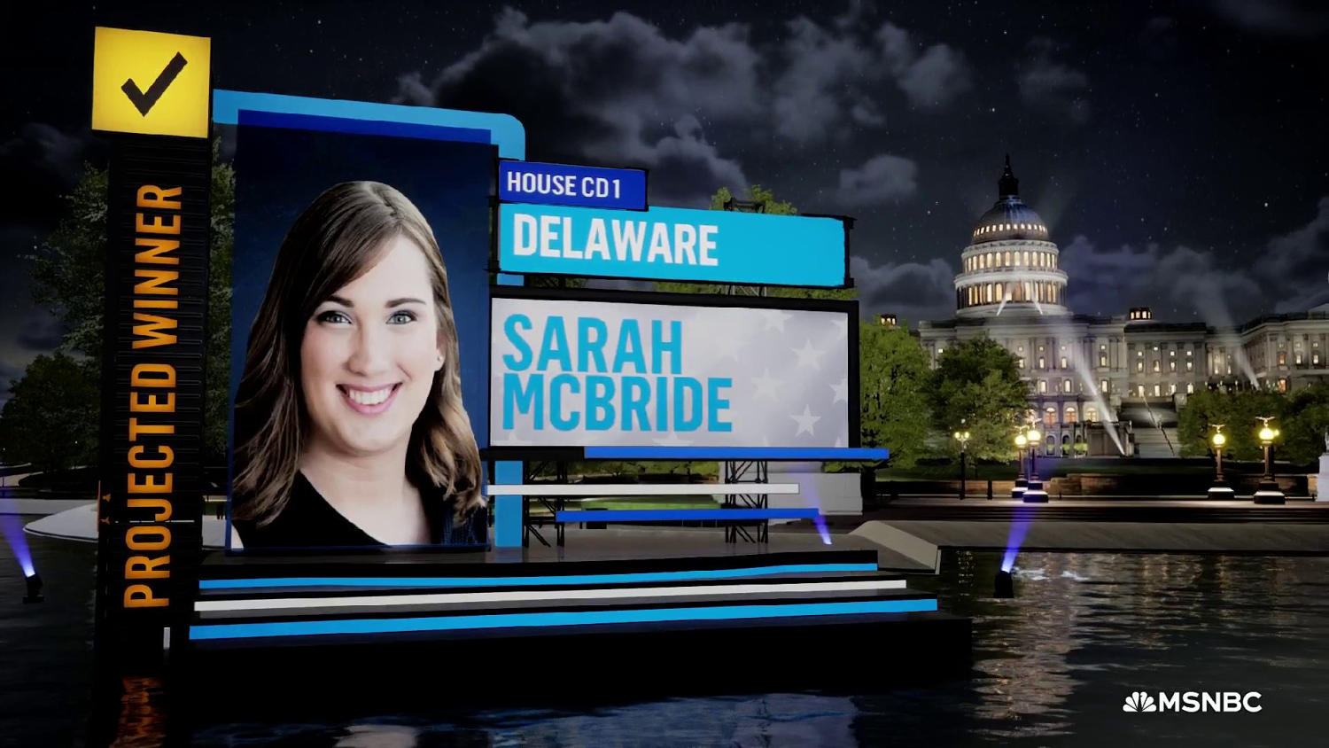 Sarah McBride to become first transgender member of Congress with projected win