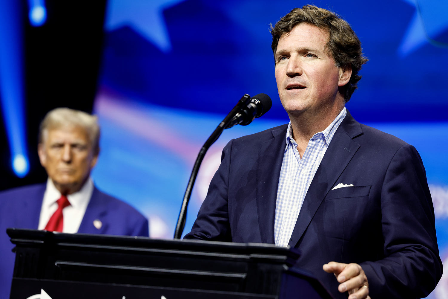 Tucker Carlson’s ‘skin-crawlingly creepy’ description of Donald Trump