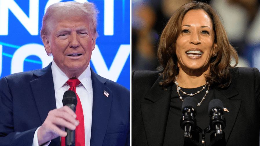 Trump, Harris hit the trail in swing states