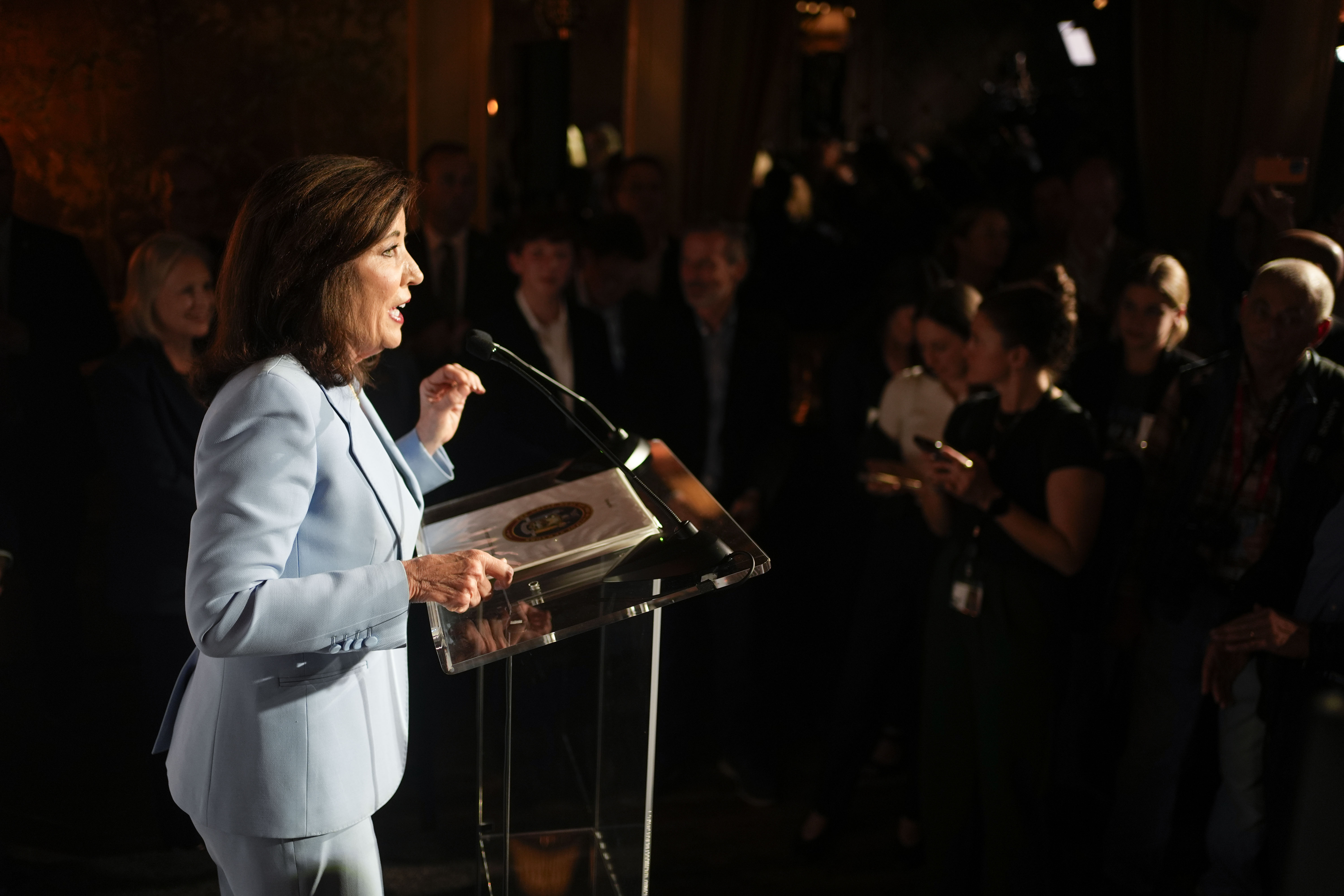 “New York will remain a bastion for freedom and rule of law,” New York Gov. Kathy Hochul said.