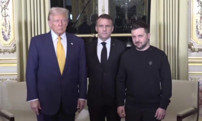 Surprise meeting held between Trump, Macron and Zelenskyy
