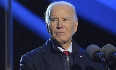 Biden boasts US global leadership at DNC holiday reception