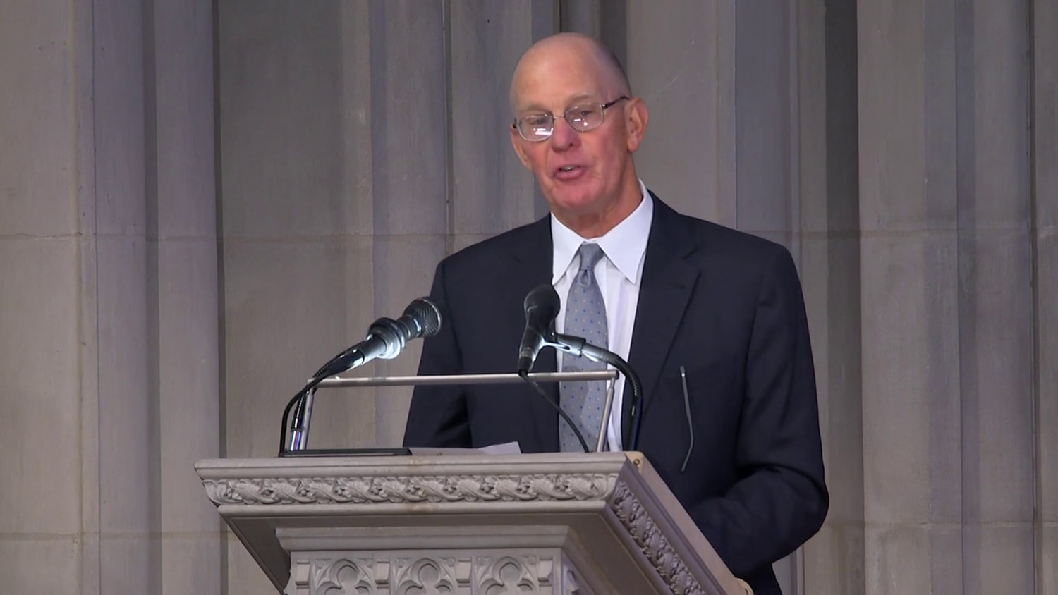 Steven Ford delivers Carter eulogy written by his father, Gerald Ford