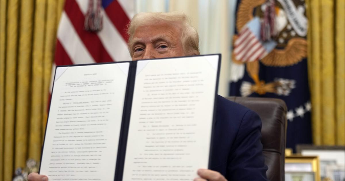 Trump orders release of JFK, RFK and MLK assassination records