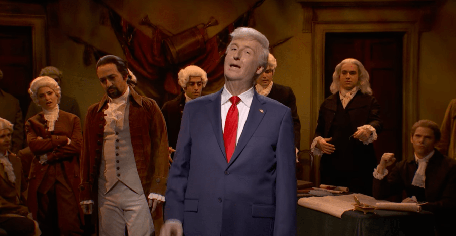 ‘SNL’ Cold Open spoofs signing of Declaration of Independence with Hamilton, Trump