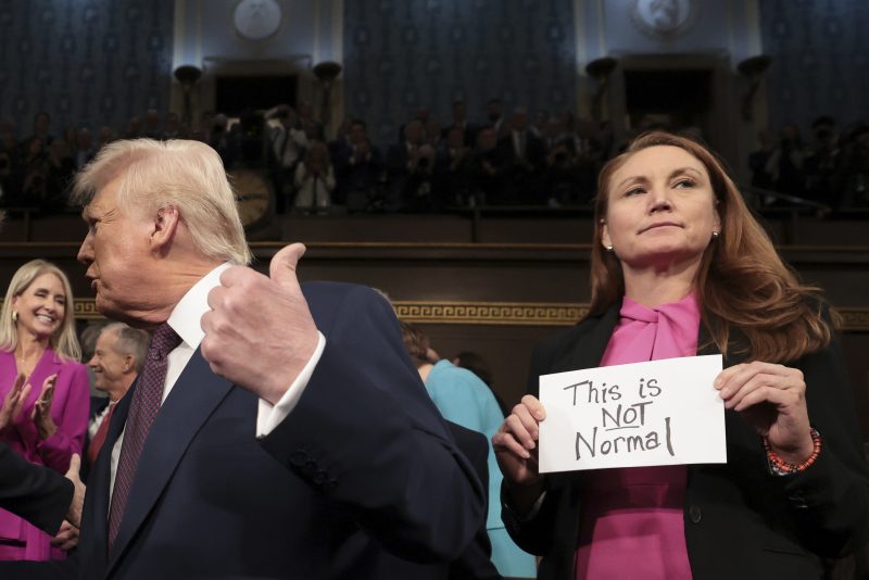 New Mexico Democrat says ‘This is not normal’ sign at Trump address was ‘an SOS to the world’