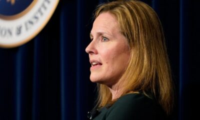 Trump defends Amy Coney Barrett: ‘She’s a very good woman’