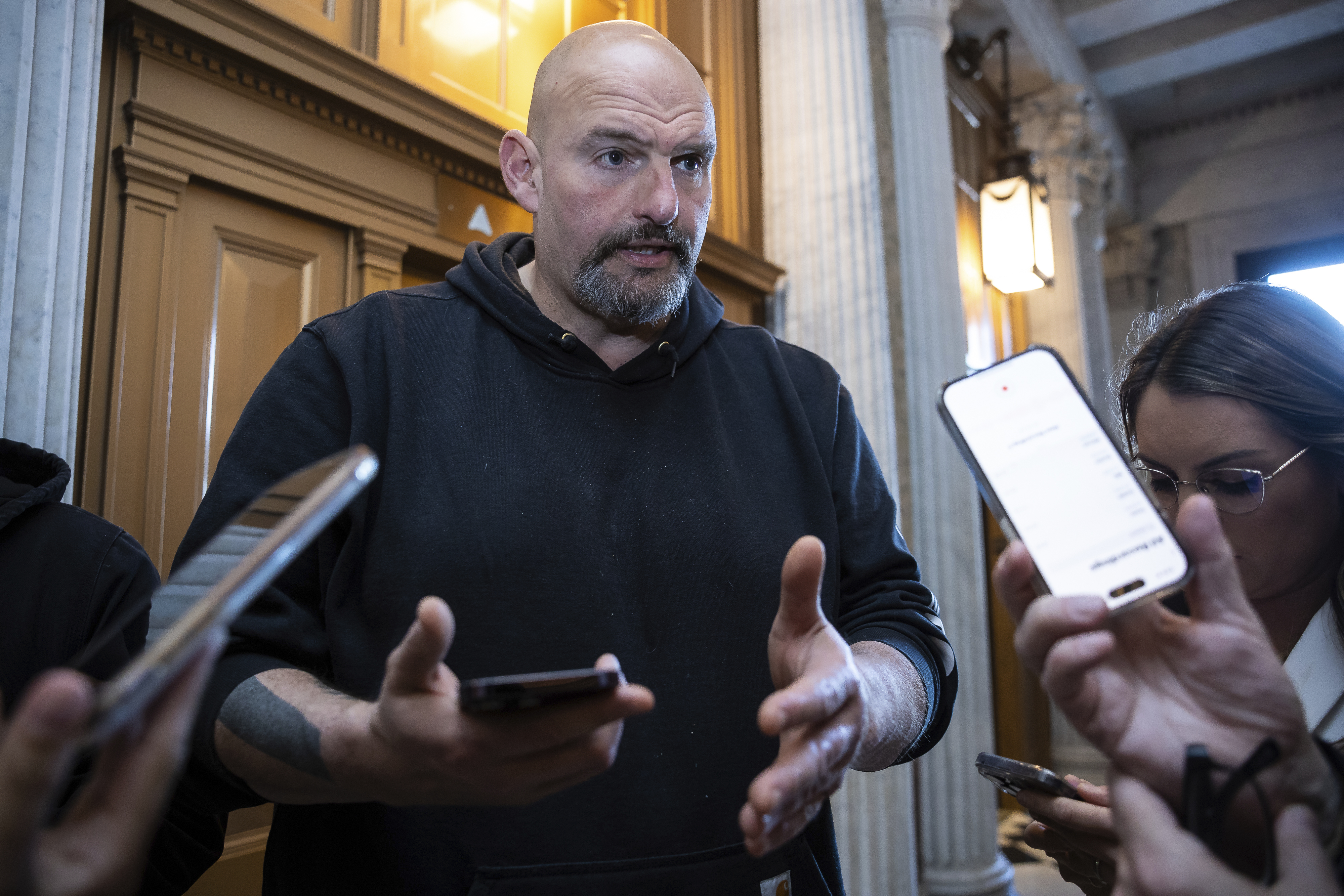 “Goddamn it, tell me who started that?” said Sen. John Fetterman of Pennsylvania, a frequent purveyor of profanity.