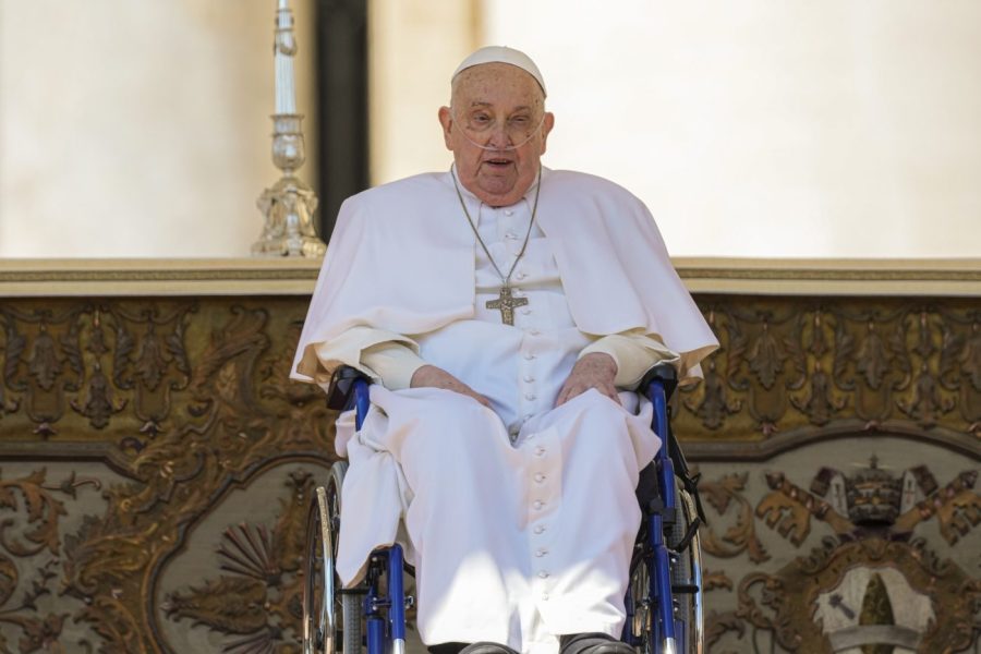 Pope Francis makes surprise appearance at St. Peter’s Square 2 weeks after leaving hospital