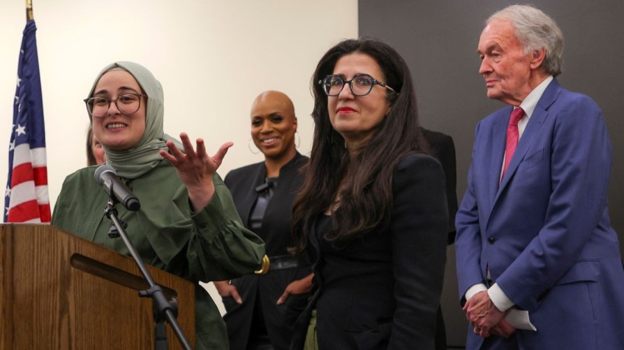 Pressley warns ‘this could be anyone’ upon Rümeysa Öztürk’s return to Boston