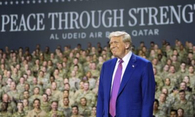 Trump touts investments as he departs Middle East