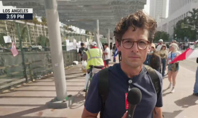 NBC’s Jacob Soboroff reports from the Los Angeles protests as law enforcement fires flash bangs