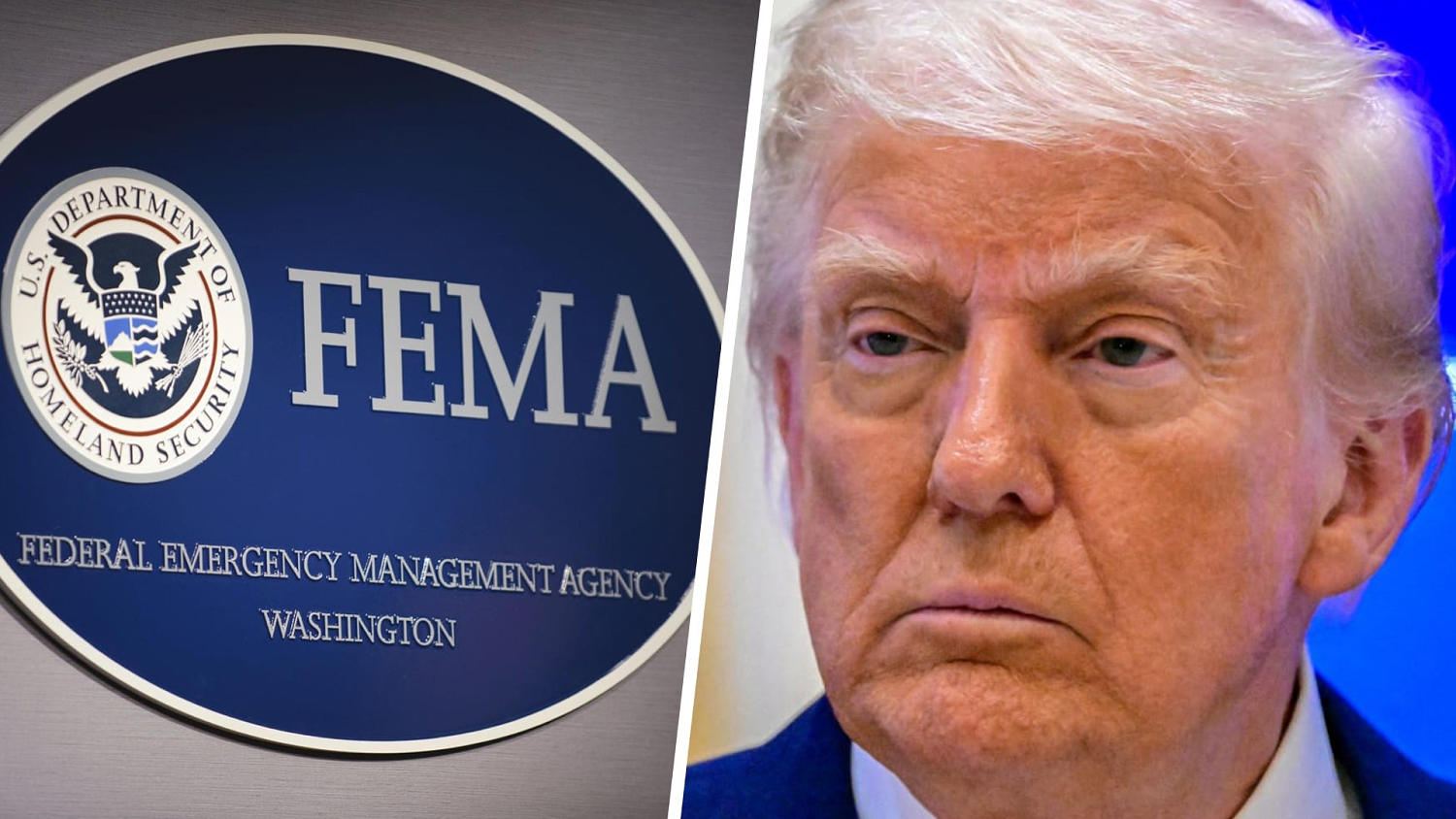 Trump tours Texas flood damage as FEMA questions grow