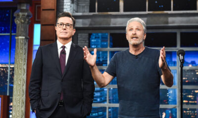 Jon Stewart’s impassioned response to Stephen Colbert’s cancellation was deeply sobering