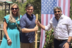 Mike Johnson’s provocative photo op in Israel comes amid outcry over American deaths