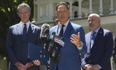 Watch live: Texas Dems give remarks from California amid redistricting battle