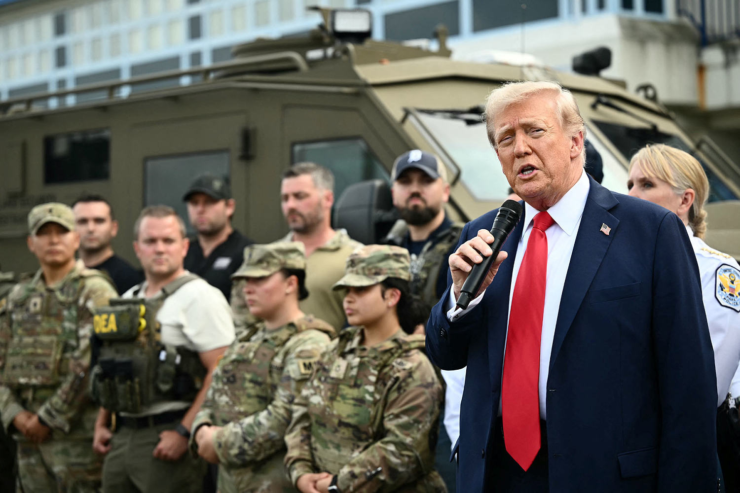 After boasting about plans to patrol D.C. streets, Trump fails to follow through
