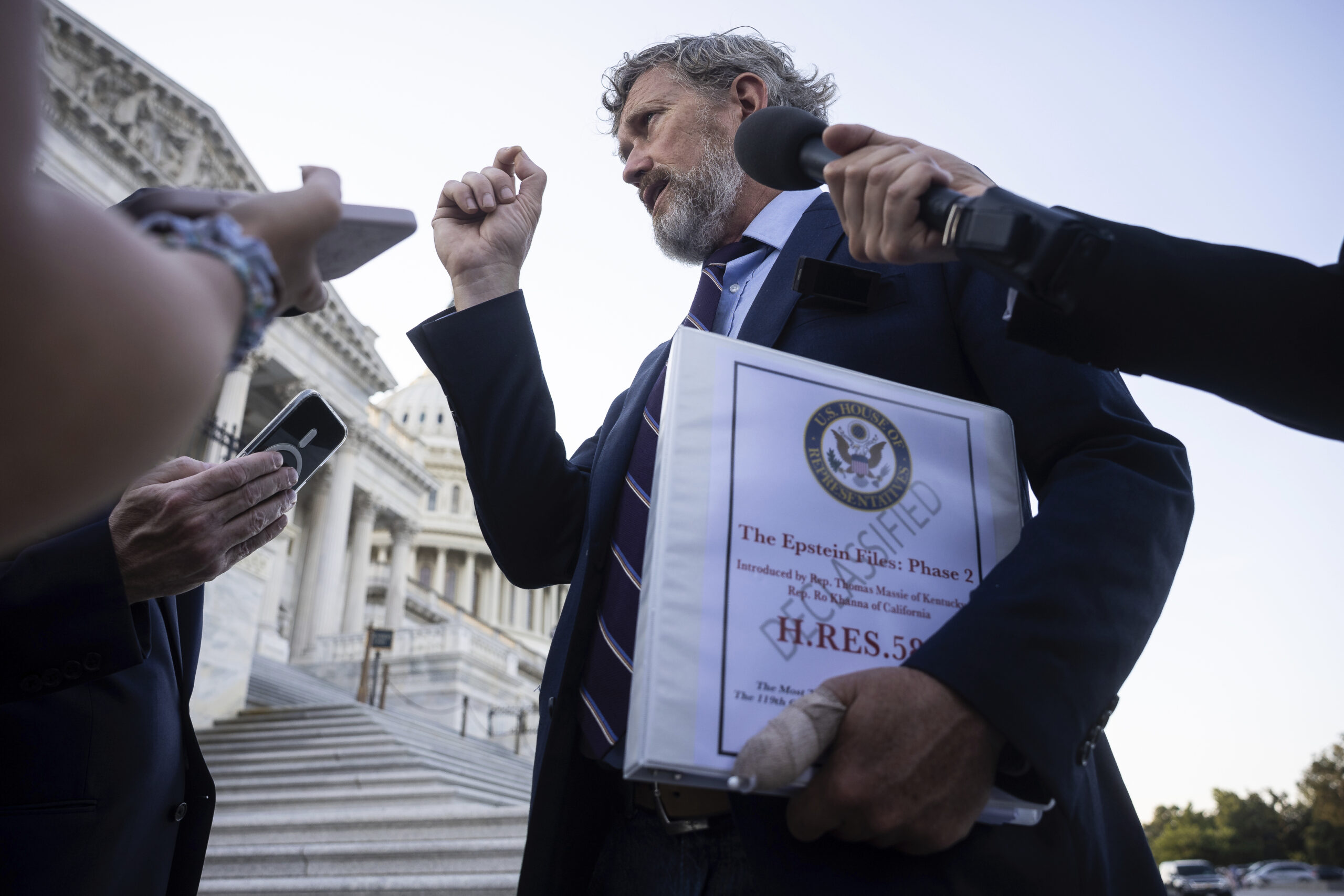 Epstein files land on Capitol Hill