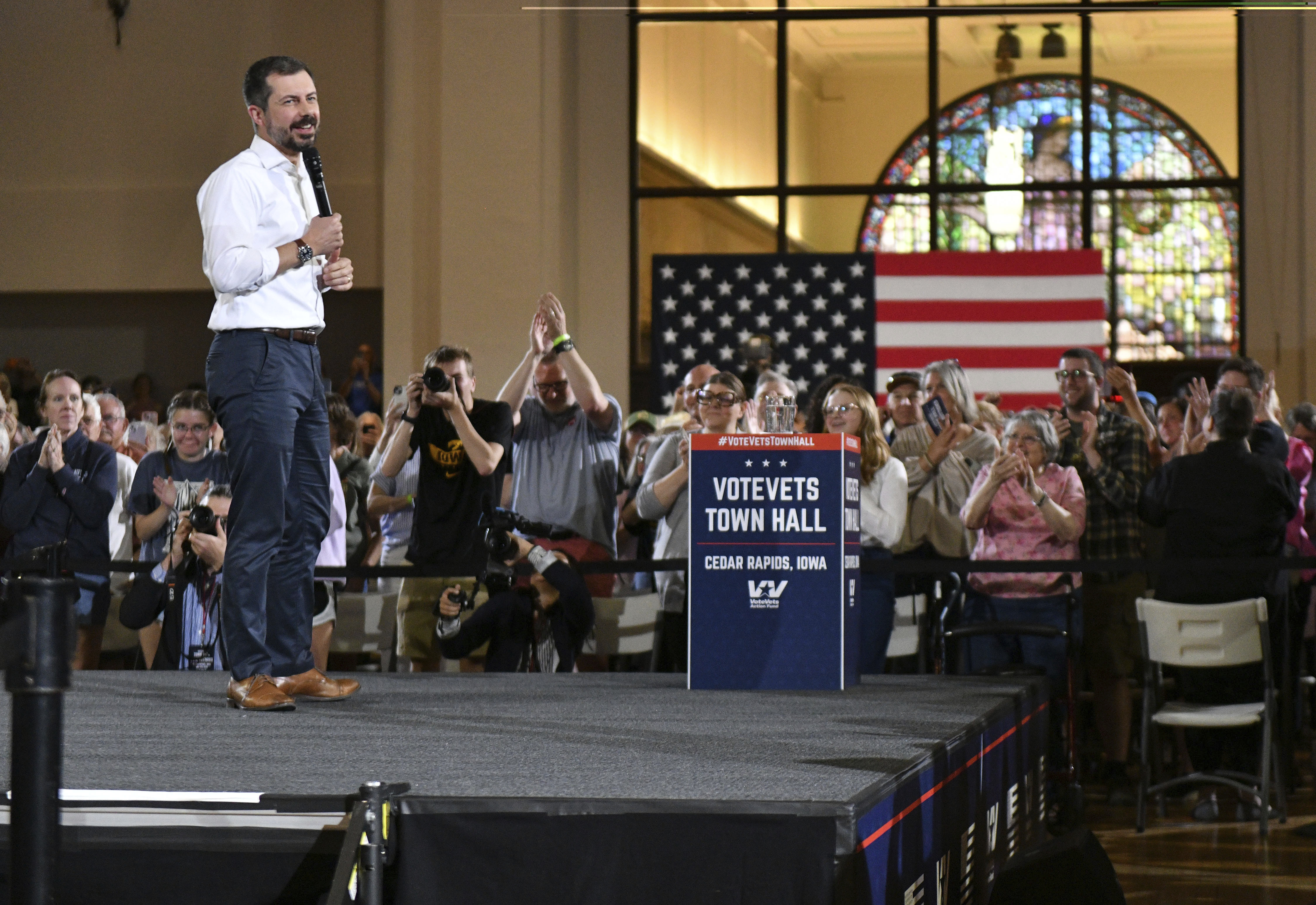 Former Transportation Secretary Pete Buttigieg led among the Democrats talked about as presidential contender, with $1.6 million raised for his leadership PAC.
