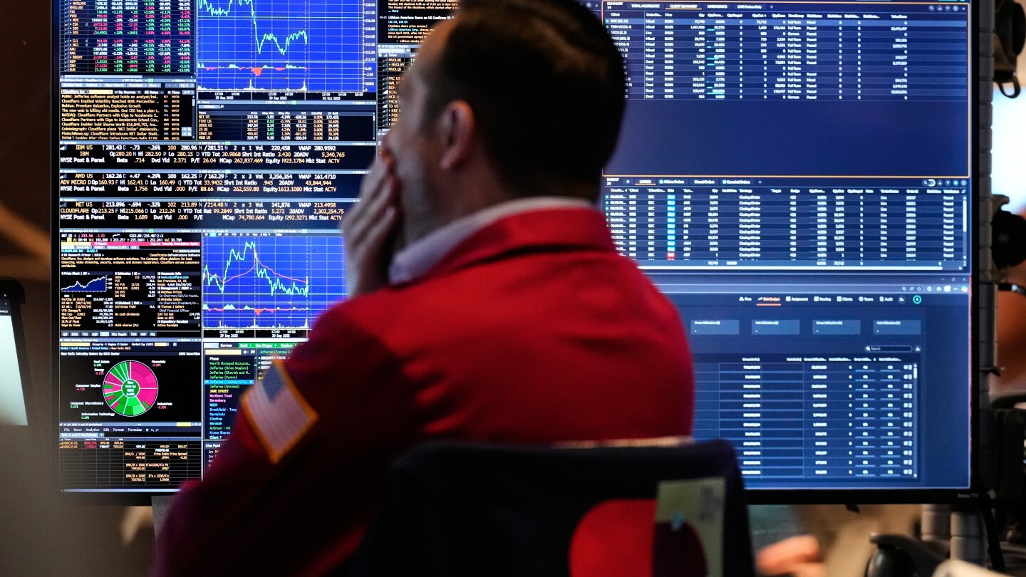 Asian shares are mostly down, following a respite from Wall Street’s feverish rally