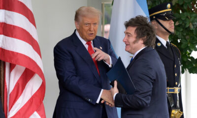 Trump snaps at reporter over Argentina bailout as backlash grows