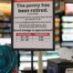 Banks and retailers run short on pennies as the US Mint stops making them