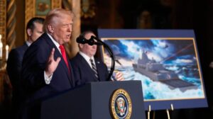 Trump unveils ‘Golden Fleet’ class of Navy battleships named for himself