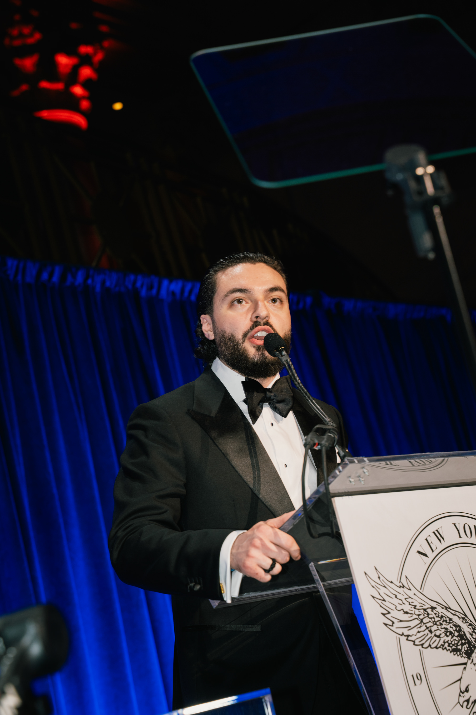 New York Young Republican Club President Stefano Forte delivered remarks during the gala.
