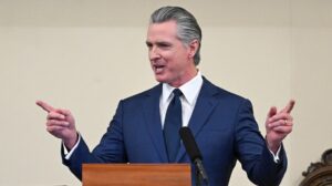 Newsom’s anti-Trump public health platform