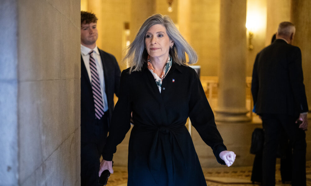 Ernst pushes spending cuts for another party-line policy package