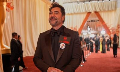 Javier Bardem sports anti-war pin, says ‘free Palestine’ at Oscars