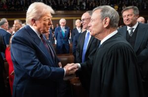 Trump v. Roberts: The president crashes out online while the chief stays the course