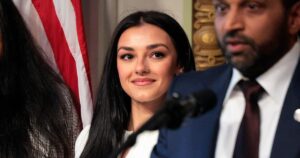 Kash Patel’s girlfriend ignites conspiracy-based feud with MAGA influencers