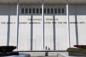 Judge is asked to take Trump’s name off Kennedy Center