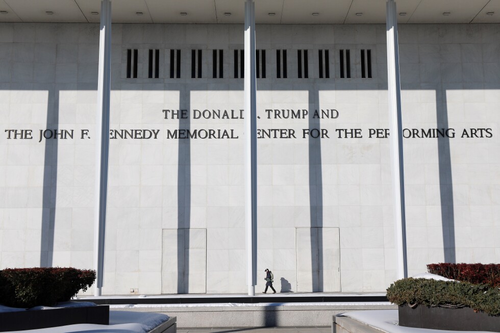 Judge is asked to take Trump’s name off Kennedy Center