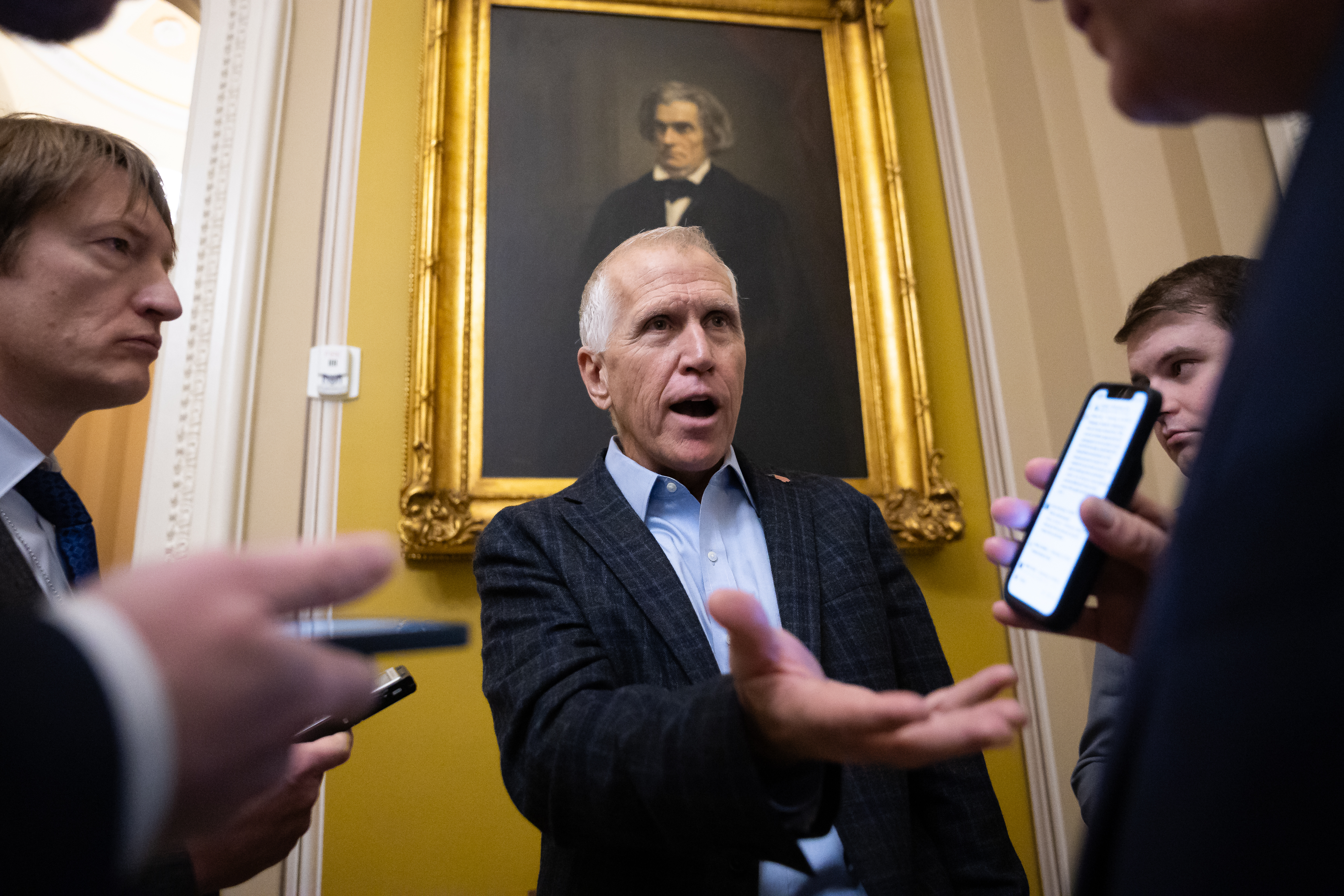 Sen. Thom Tillis, who is retiring, has been willing to voice GOP colleagues' concerns about Lee's crusade.