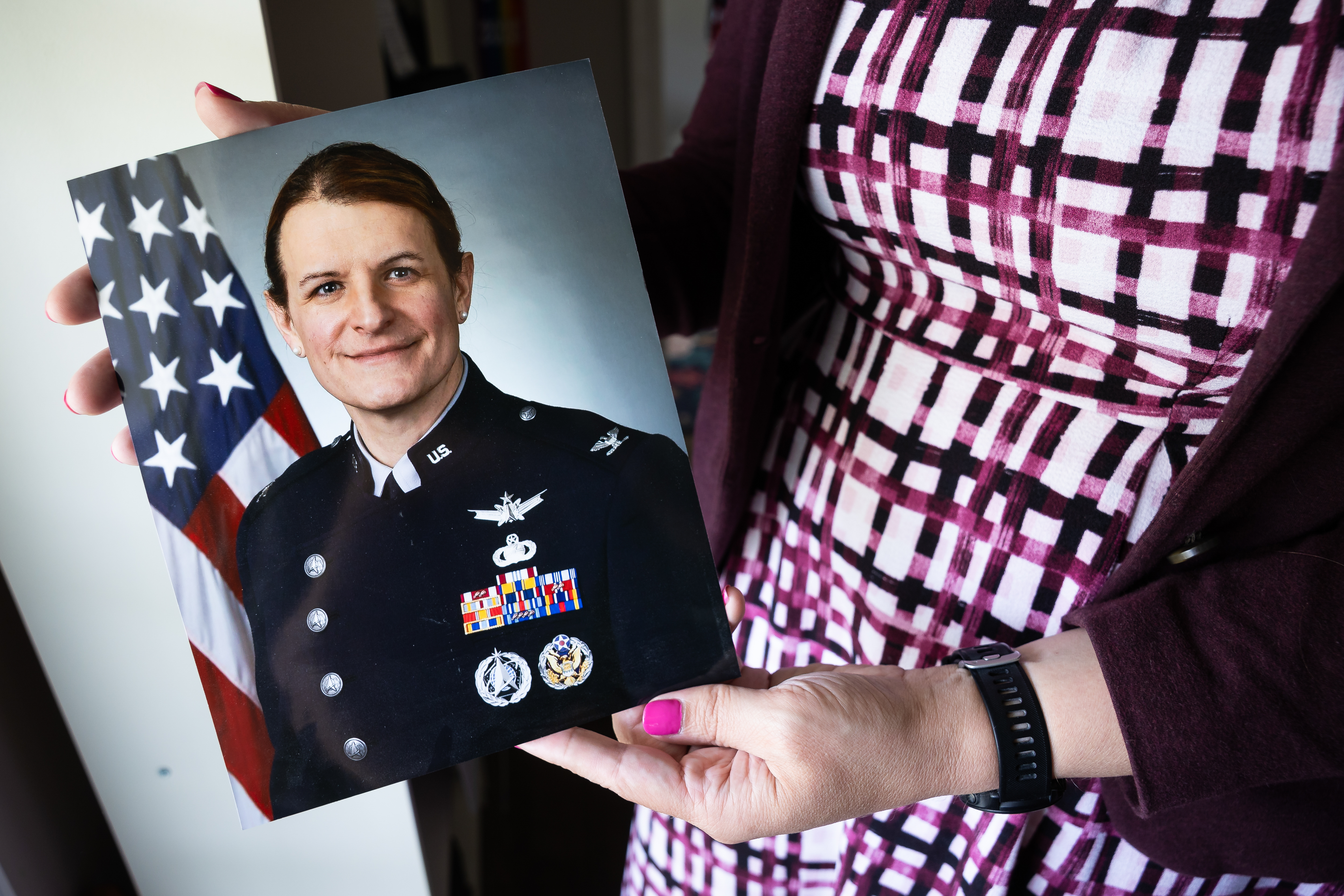 Fram is a 23-year veteran; she served 18 years in the Air Force and the five in the Space Force.