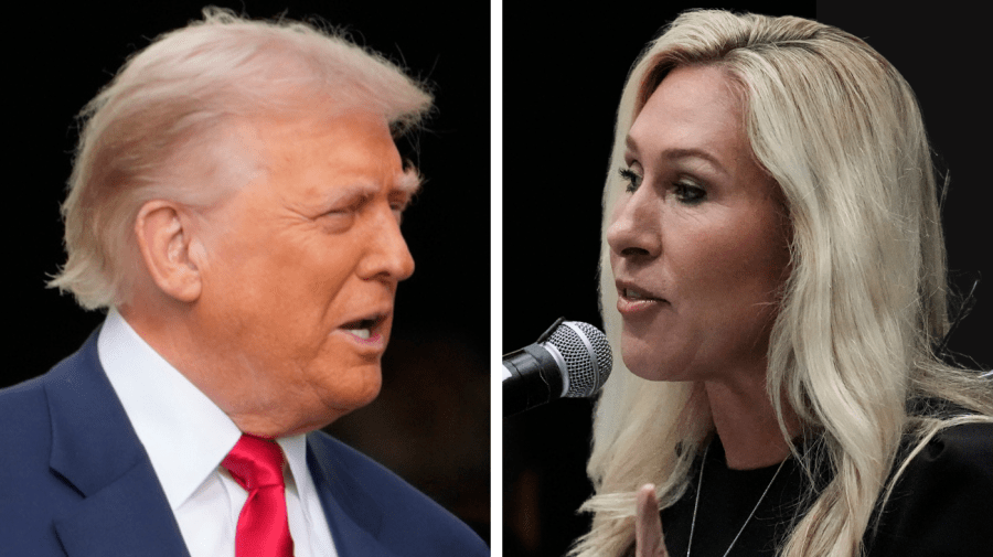 Marjorie Taylor Greene rails against ‘insane’ Trump after Easter Iran threat
