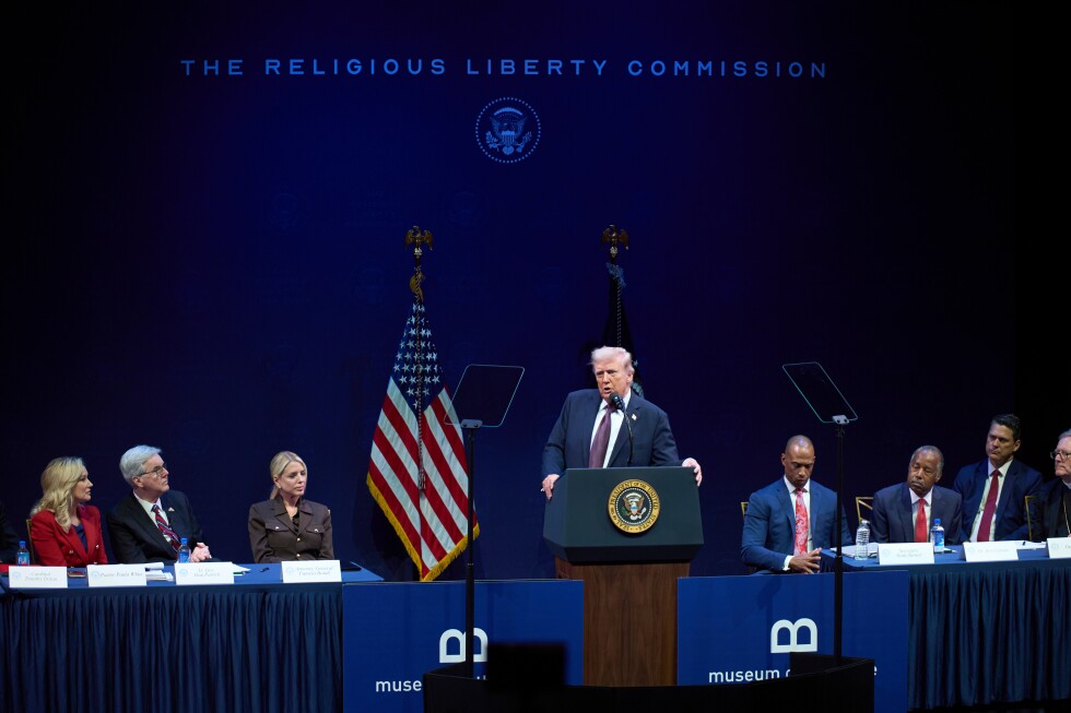 Rejecting church and state separation on wish list for president’s religious liberty commission…