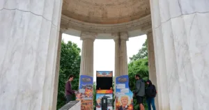 Trump given option to ‘order Diet Coke’ or ‘invade Iran’ in arcade game at D.C. memorial