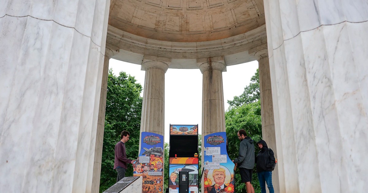 Trump given option to ‘order Diet Coke’ or ‘invade Iran’ in arcade game at D.C. memorial