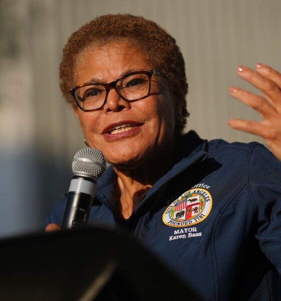Bass says LA mayoral race opponent Spencer Pratt ‘tapping into a general sense of anger’