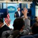 Vance follows Rubio’s raucous briefing with subdued performance