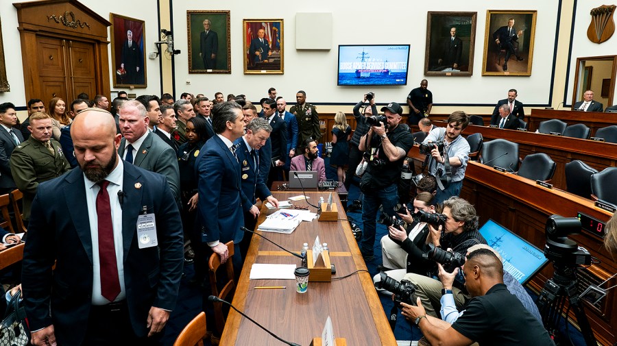 House NDAA draft would limit Trump’s troop cuts, battleship plans