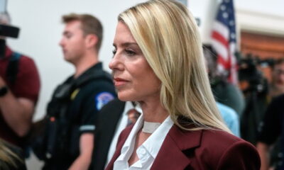 Bandaged Bondi refuses to answer questions about The Don’s Epstein files…