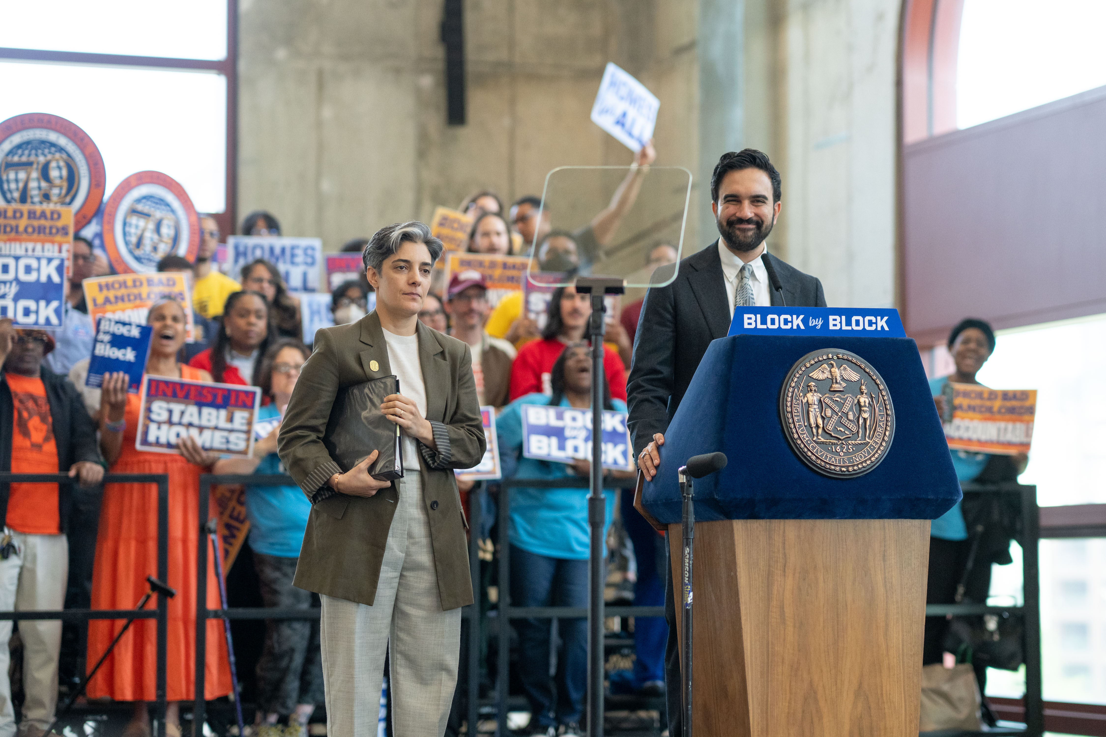 Mayor Zohran Mamdani announced his housing plan blueprint for New York City in Brooklyn on Tuesday. 